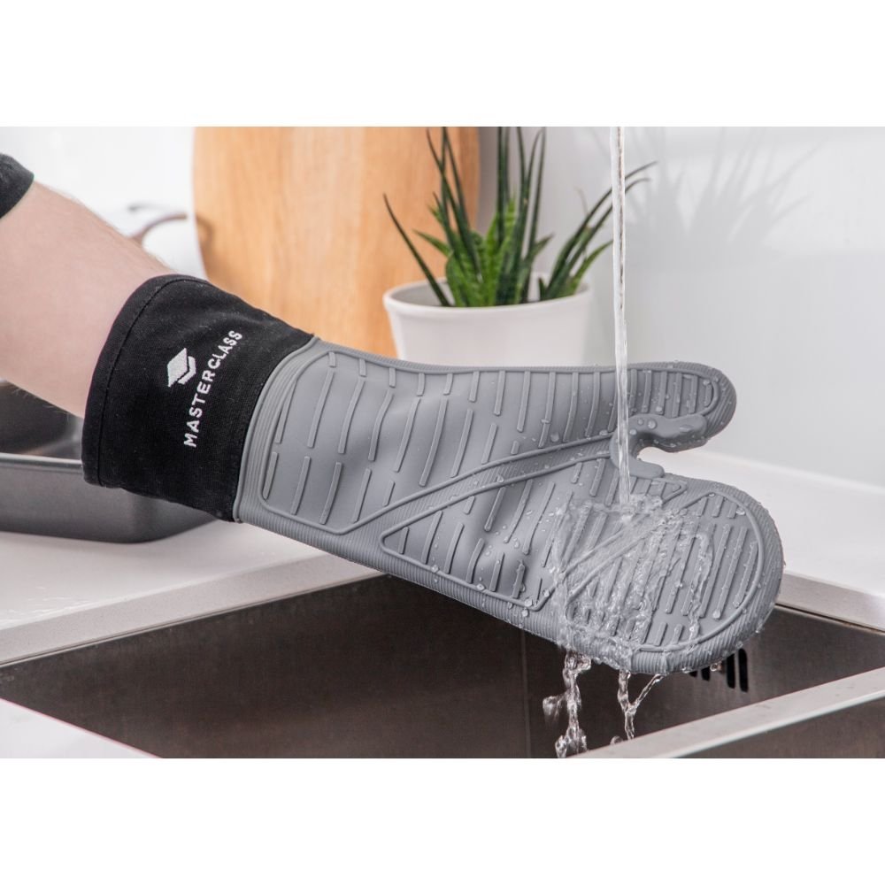 Ovenhandschoen, Siliconen, Zonder Naad, Grijs - MasterClass