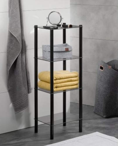 Kast, 107 cm, Hoog, Metaal, Zwart - Kela | Lars