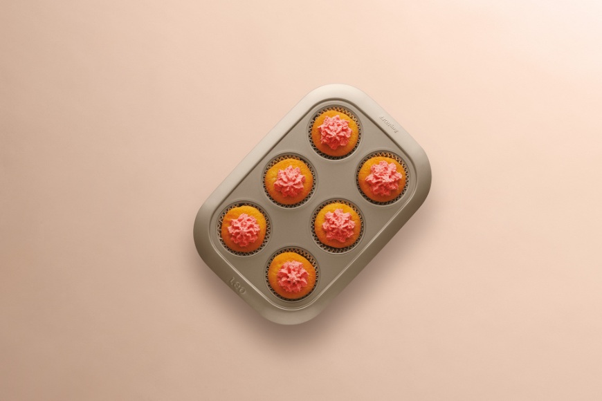 Balance Cupcakevorm/Muffinvorm, 6 Stuks, Carbonstaal, Non-Stick, 6.5 cm - BergHOFF | Leo Line