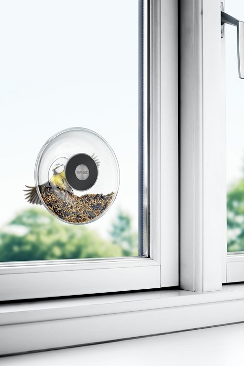 Glazen Vogel Voederbol voor Raam - 14.3 cm - Eva Solo