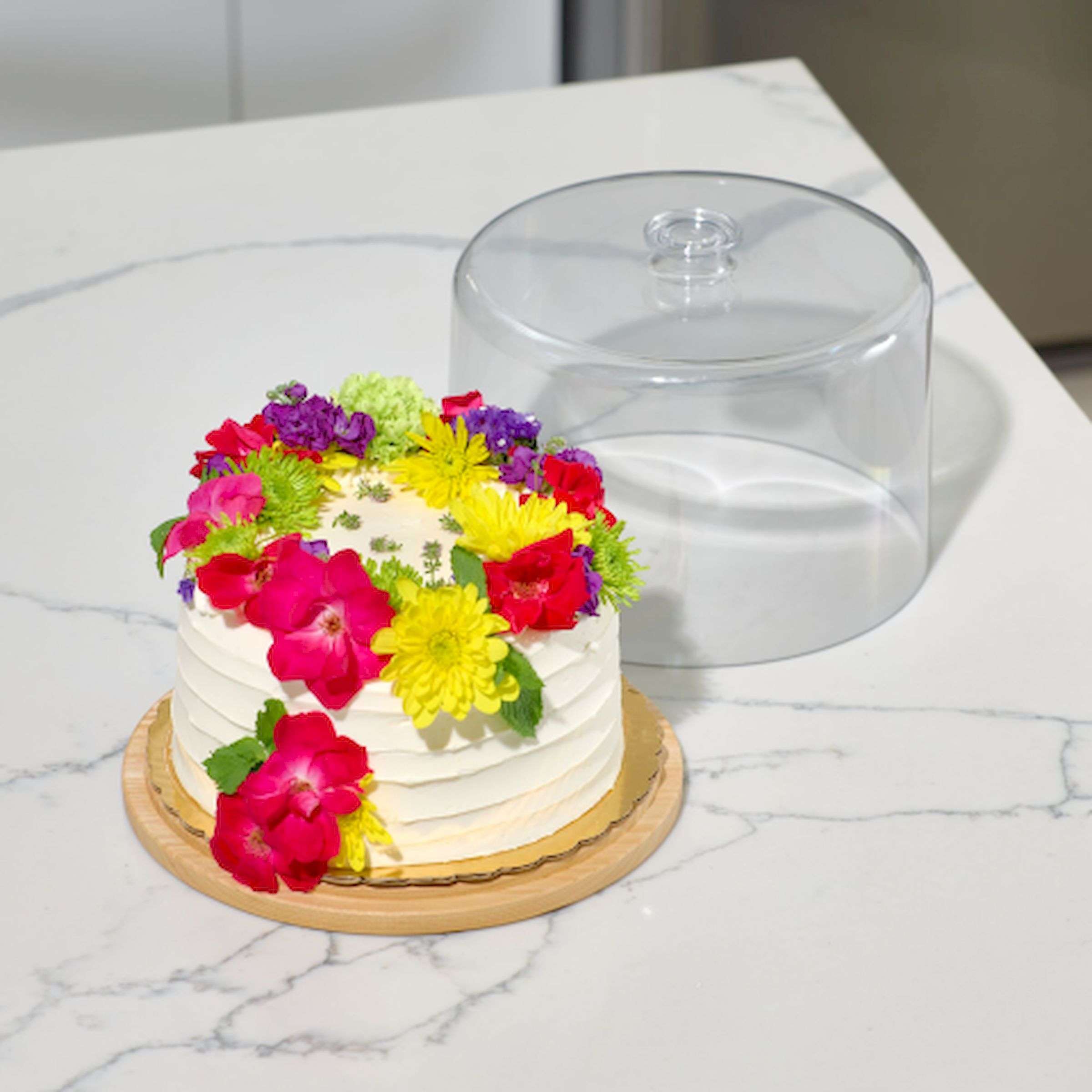 Stolp met voet, 27cm  - Kunststof / Hout | Ro Pansino x iDesign