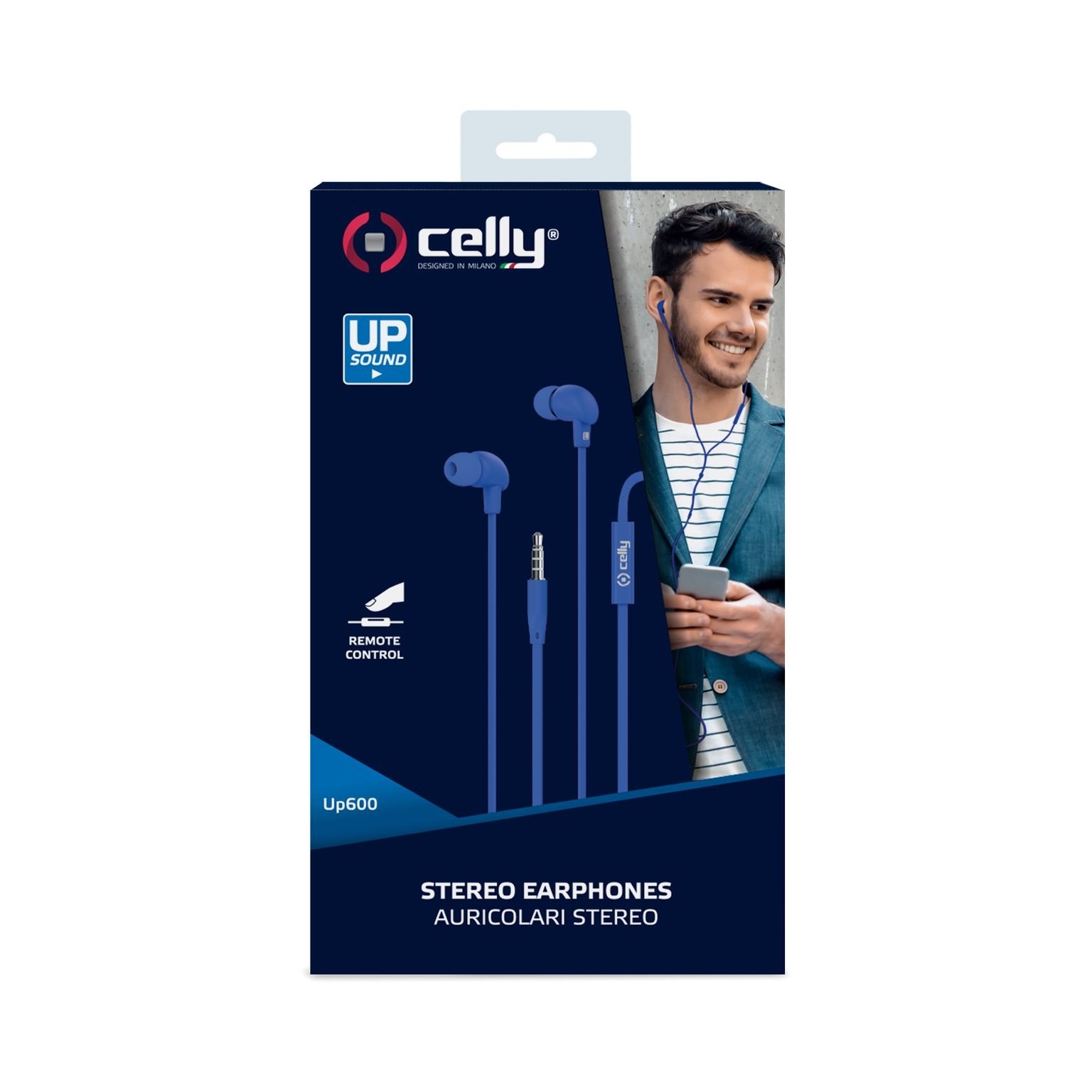 In-Ear Stereo Oordopjes UP600, Blauw - Kunststof - Celly