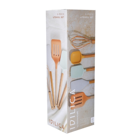KitchenCraft Idilica Five Piece Kitchen Tool Set, Gift Boxed