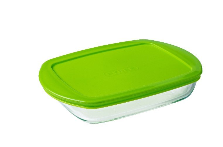 Schaal Rechthoek met Deksel. 1.1 liter - Pyrex | Cook & Store