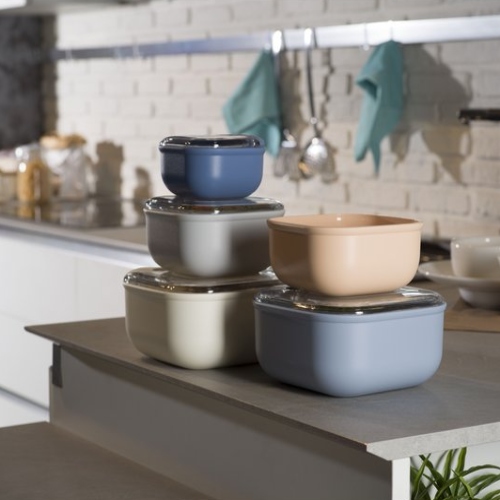 Lunchbox, Vierkant, Roze, 425 ML - Omada | Pull Box