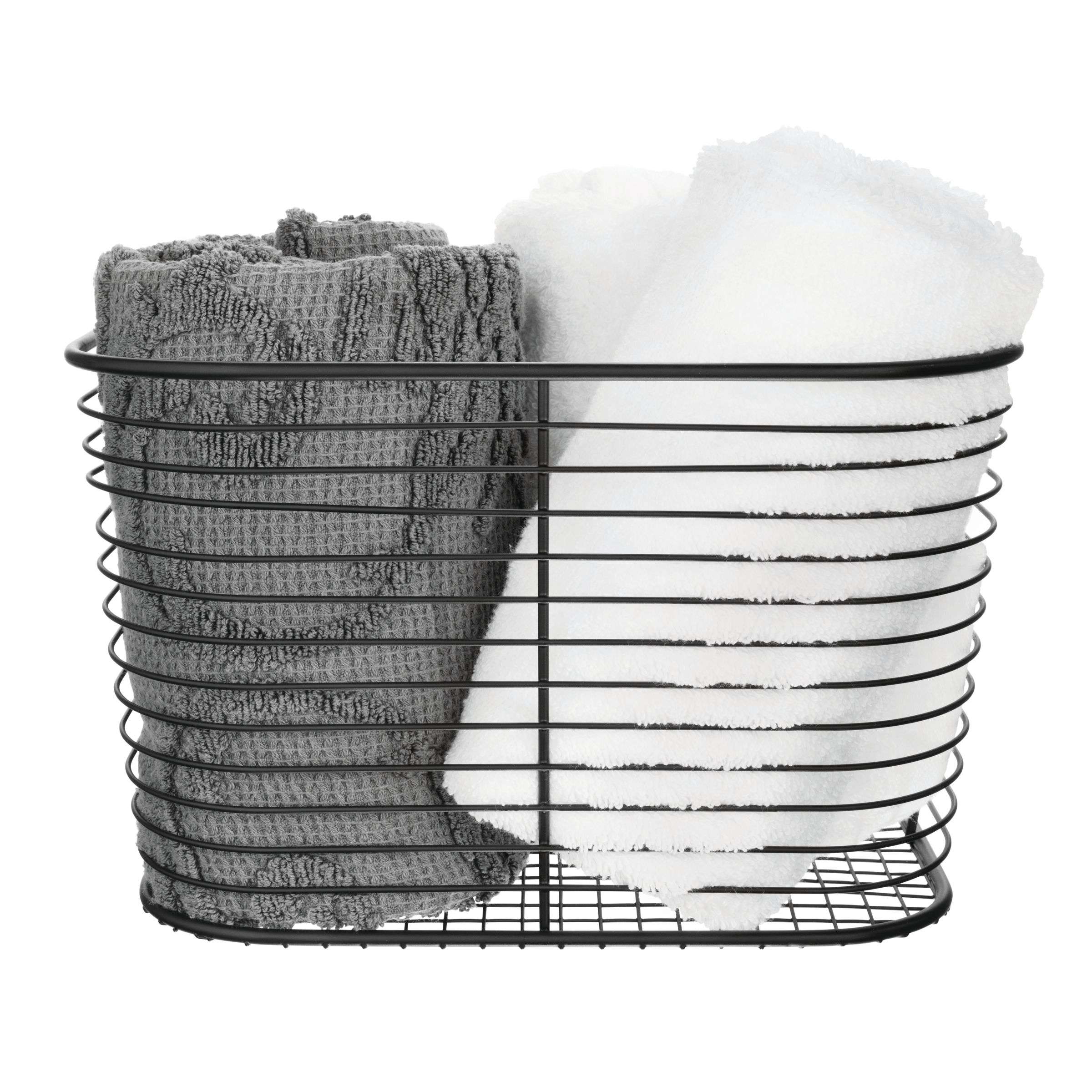 Badkamer Mand, Klein, Zwart, 23.8 x 18.7 x 14.4 cm, RVS - iDesign | Vienna