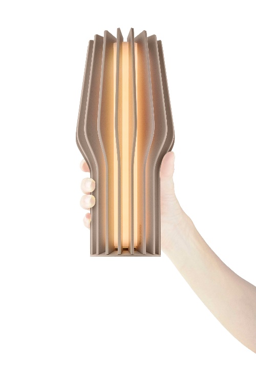 LED Lamp, Tafellamp, Beige, 11 x 11 x 25 cm, Rubber, Kunststof -  Eva Solo | Radiant
