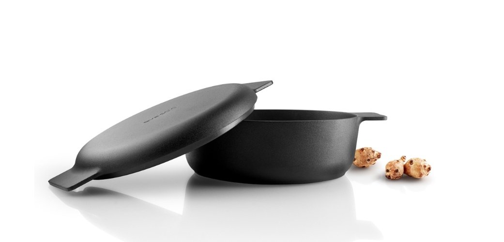 Nordic Kitchen Hapjespan - Ø 24 cm - 2,5 liter - Zwart - Eva Solo