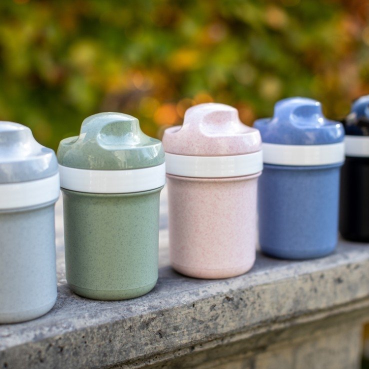 Waterfles. 0.2 L. Organic Blauw - Koziol | Oase Mini