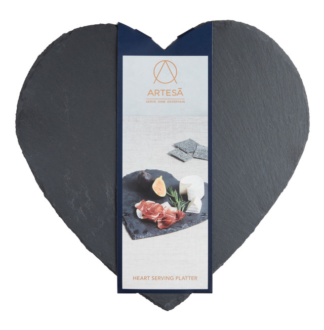 Artes1a Heart Slate platter