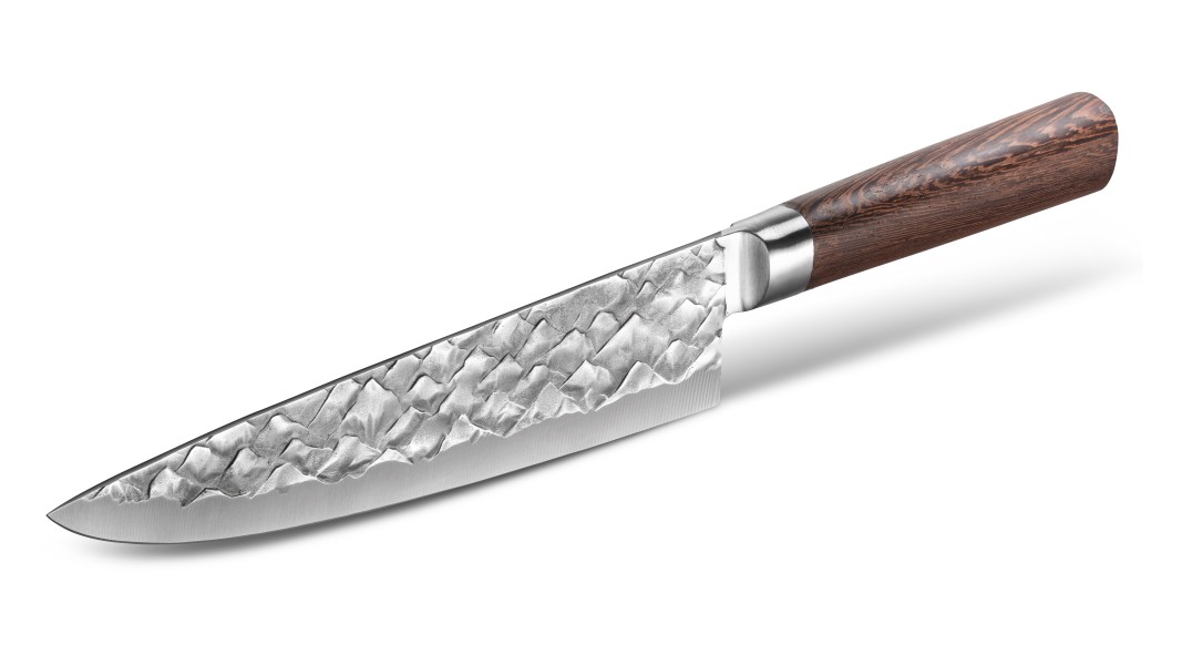 Koksmes, 20.5 cm, Duits staal, 3D bergpatroon | BARE Cookware