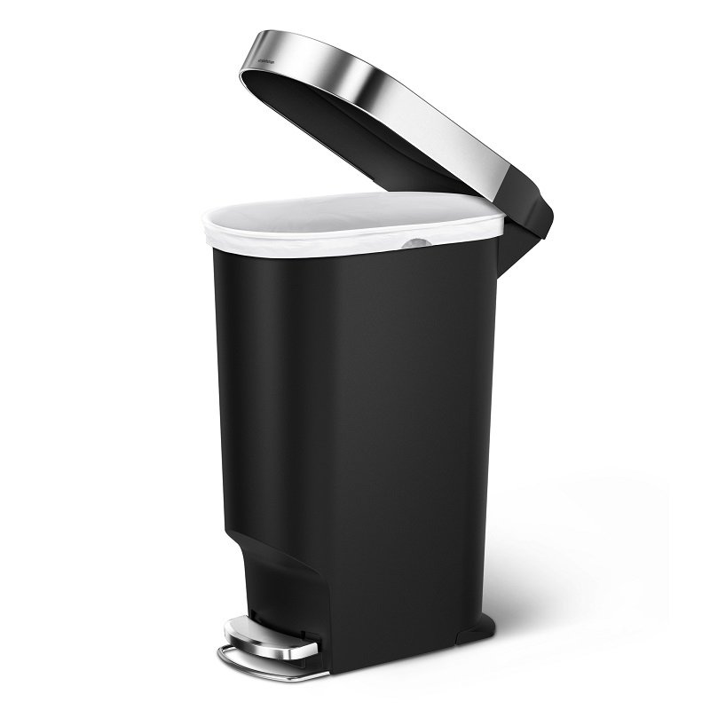 Afvalemmer Slim - 40 liter - Zwart - Simplehuman