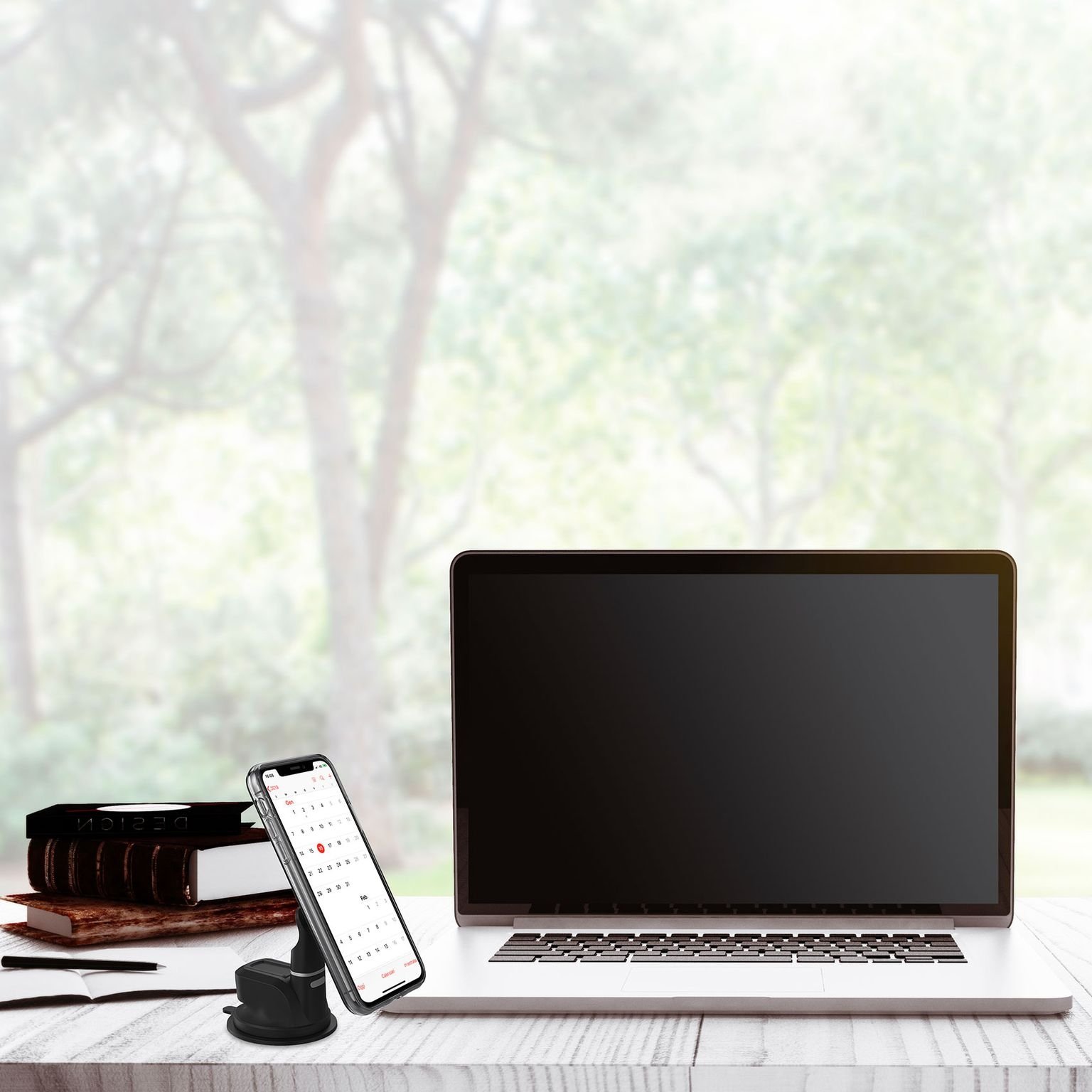 Ghost Magnetische Dashboard Smartphonehouder, Zwart - Kunststof - Celly