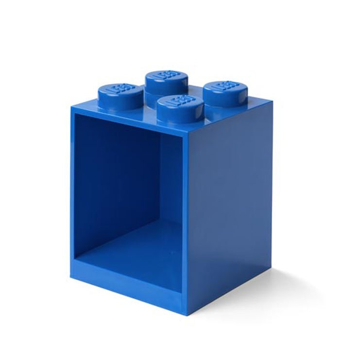 Wandschap 4 Brick, Blauw - Polypropyleen - LEGO