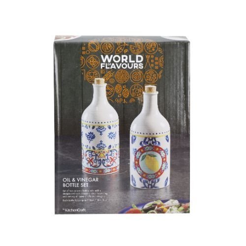 Olie -en Azijn Set, 2 Stuks, 0.5 L, Keramiek - KitchenCraft | World of Flavours
