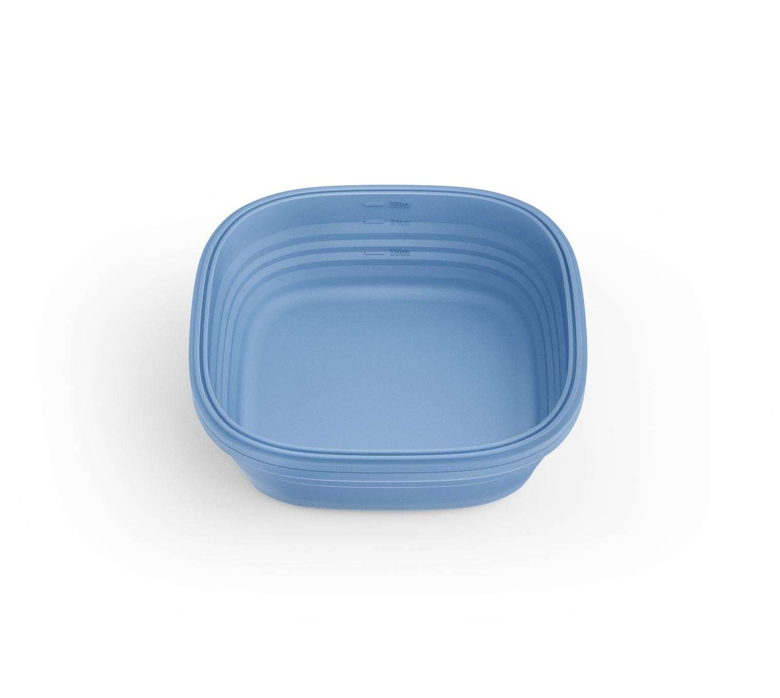 Lunchbox Bowl, Steel - 700ml - Blauw - Opvouwbaar | Stojo