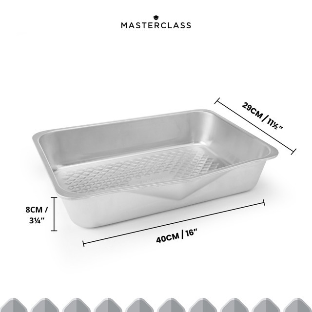 MasterClass Recycled Aluminium Large Roasting Pan, Sleeved
