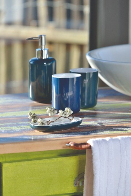 Isabella Drinkbeker Badkamer - Donker Blauw - Kela