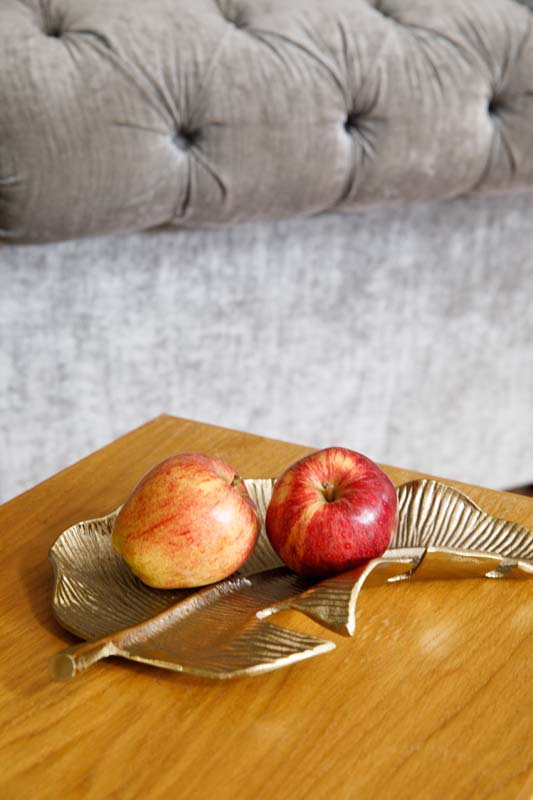 Serveerbord, 33cm - Blad - Goud - Aluminium - Artesà