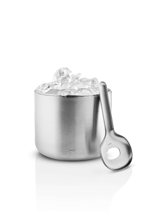 IJsemmer, Wijnkoeler, Met Deksel en Schep, 14 cm, 1.4 L, RVS, Zilver - Eva Solo | Liquid Lounge