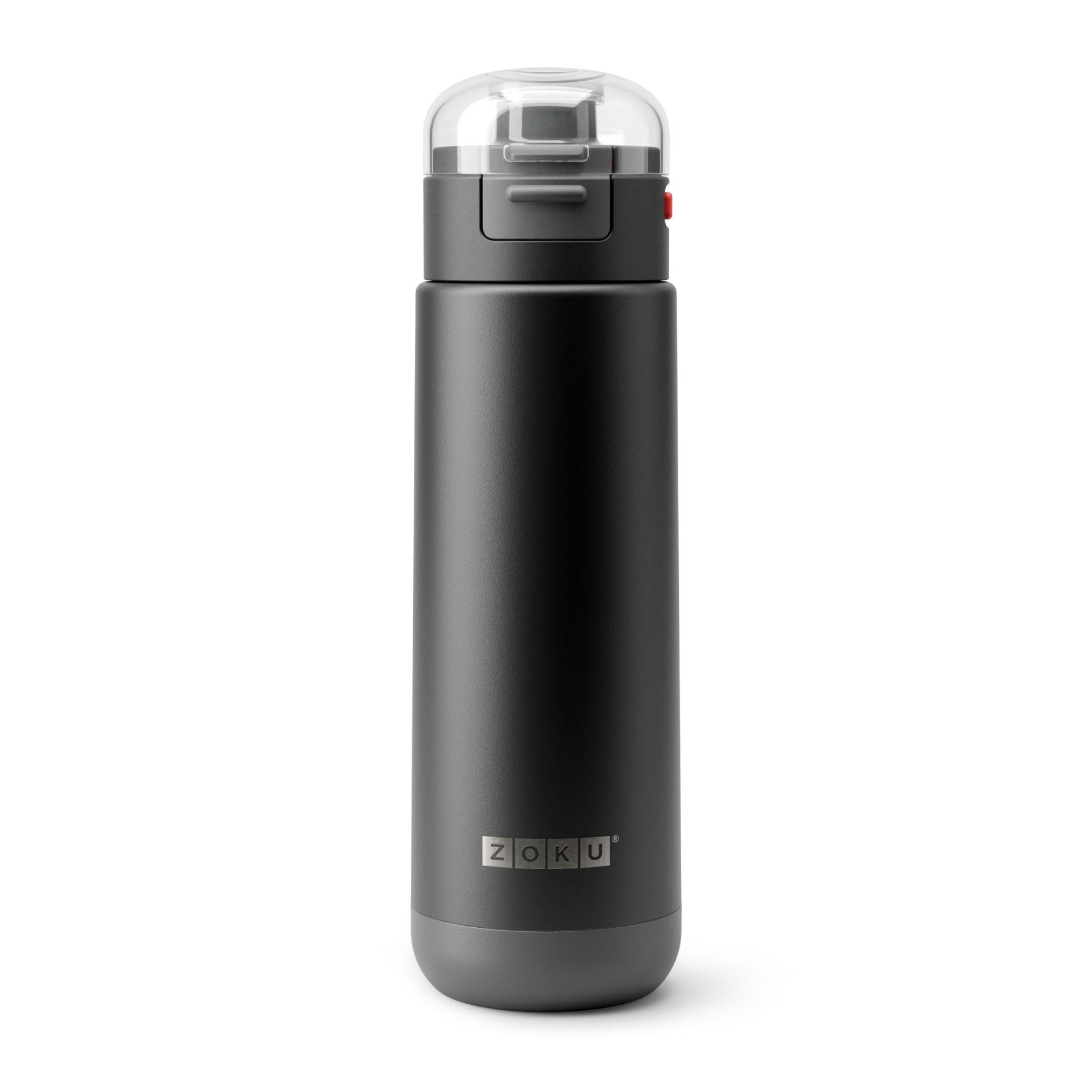 Drinkfles 500 ml, RVS, Zwart - Zoku | Sport