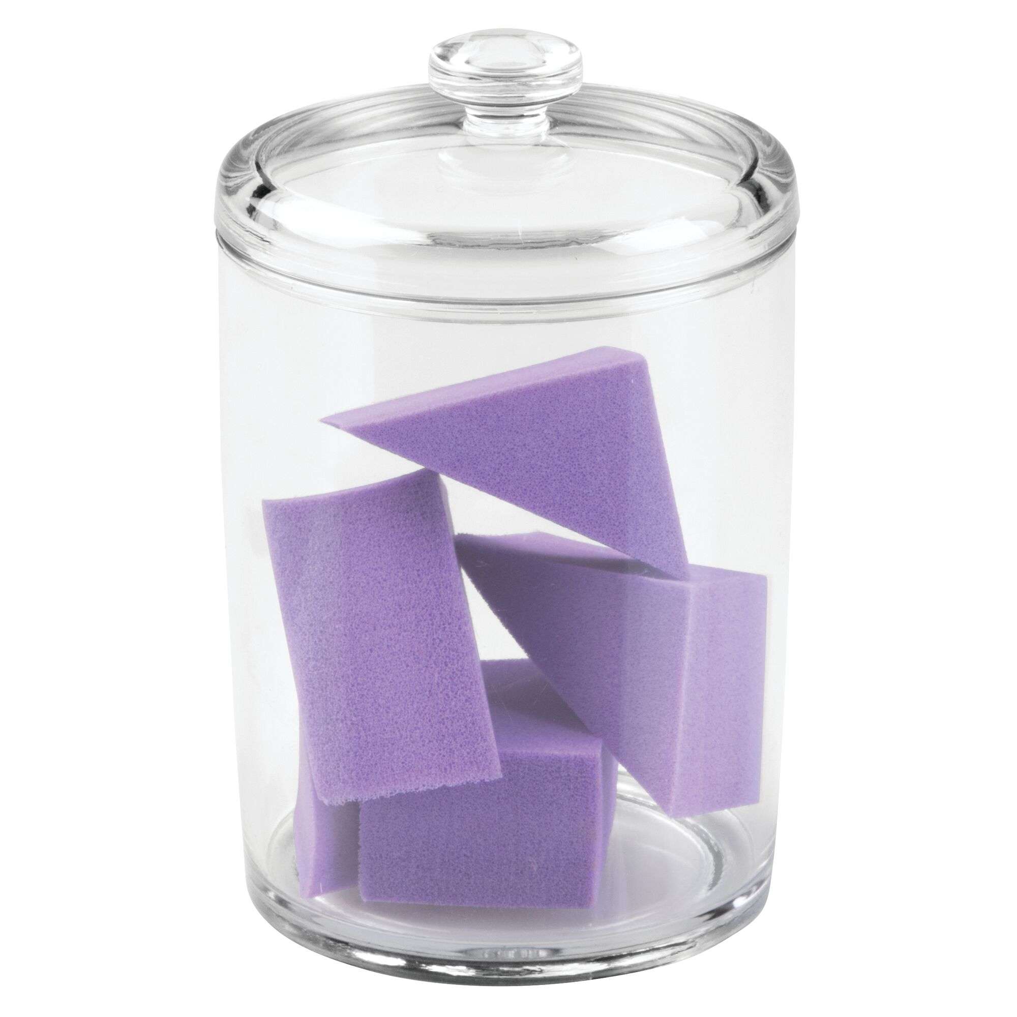 Voorraadpot met Deksel, Klein, 20.3 x 9.5 x 8.6 cm, Transparant, Kunststof - iDesign