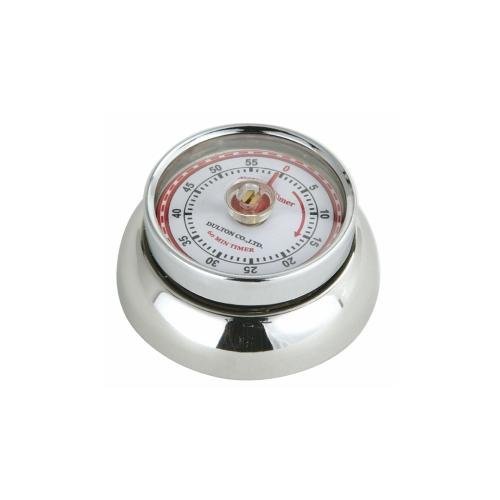 Magnetische kookwekker - zilver chroom - retro-collection - Zassenhaus