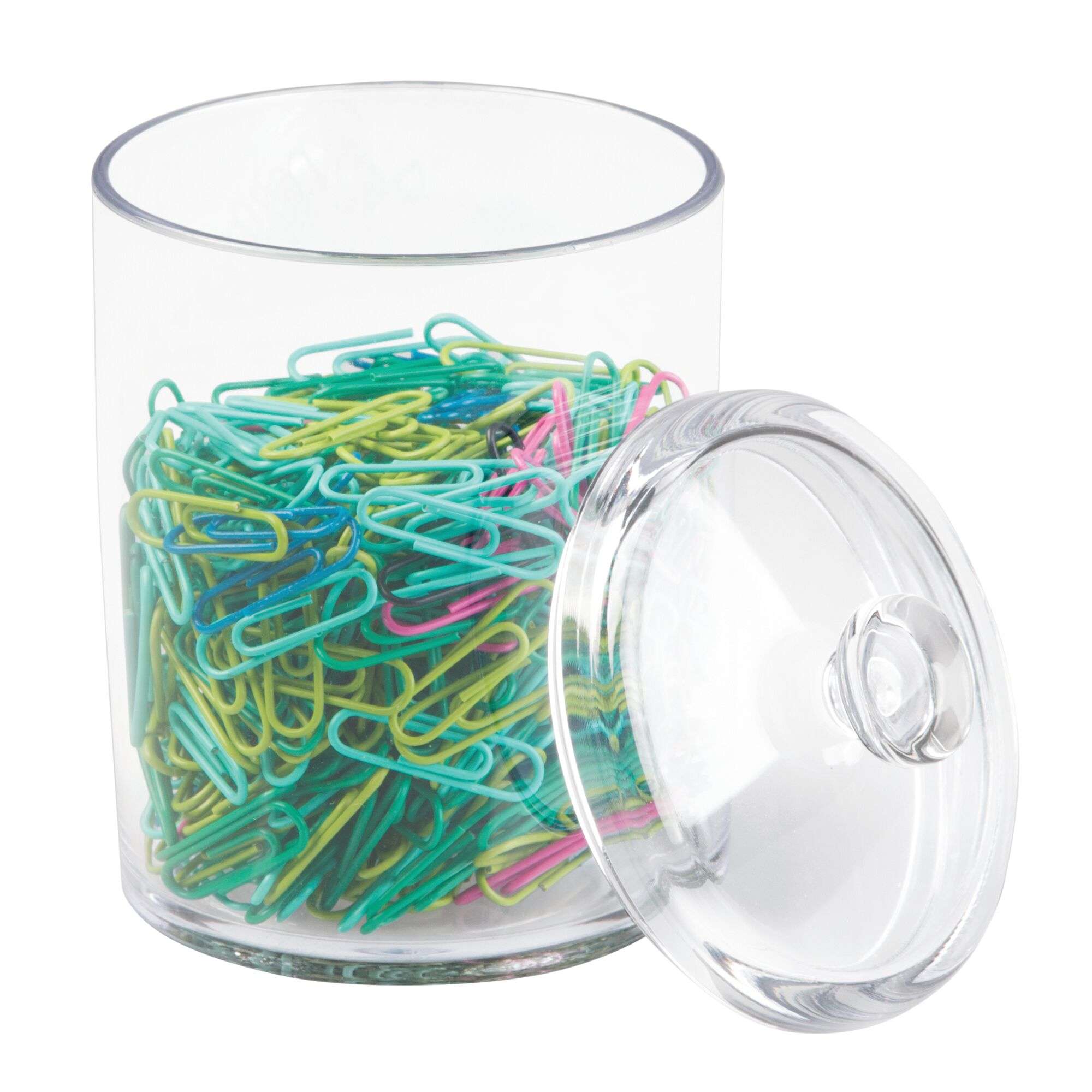 Voorraadpot met Deksel, Klein, 20.3 x 9.5 x 8.6 cm, Transparant, Kunststof - iDesign