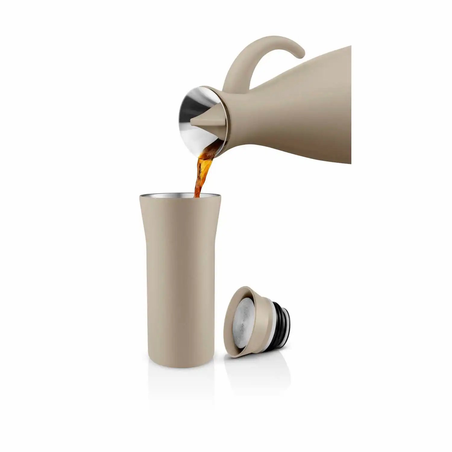 Thermosbeker, 0.35 L, Gerecycled Staal, Pearl Beige - Eva Solo | City To Go