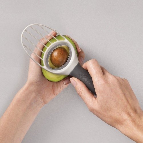 Avocadosnijder - 3-in-1 functie - Grijs/Wit - Joseph Joseph | Duo