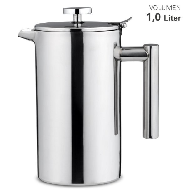 Kan Met Deksel, Dubbelwandig, 1 Liter – Weis
