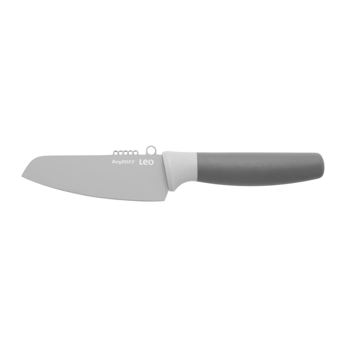 Groentemes met rasp 11 cm, Grijs - Roestvrij staal - BergHOFF|Leo Line