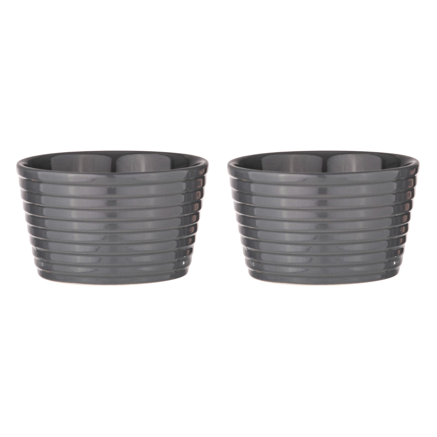 Ovenschalen, Set van 2, Ø10 cm, Grijs - Ladelle | Homestead