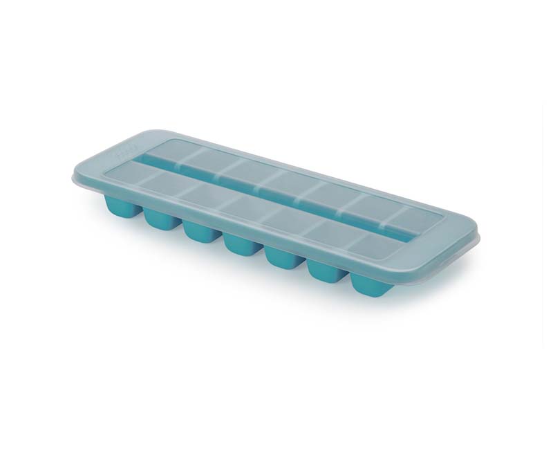 Ijsblokjesvorm,11.9 x 33 x 3.6 CM, Easy Fill, Voor 14 ijsblokjes, Kunstof, Blauw - Joseph Joseph | Flow