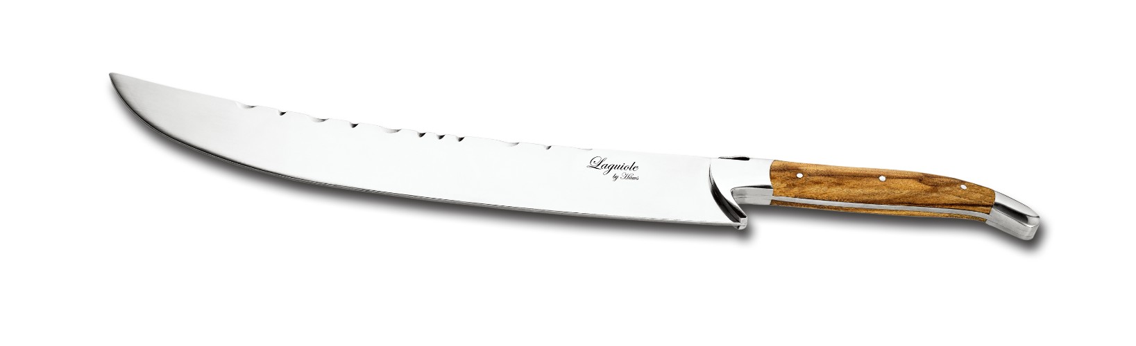 Champagnesabel, Olijfhout/RVS, Bruin - Sabreersabel In Luxe Giftbox - Laguiole by Haws