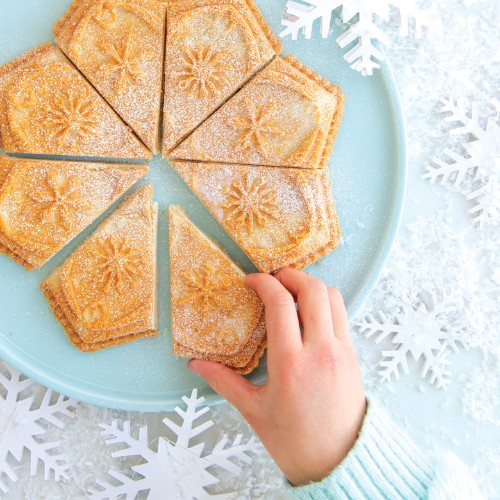 Bakvorm "Sweet Snowflakes Shortbread Pan" - Nordic Ware | Sparkling Silver Holiday