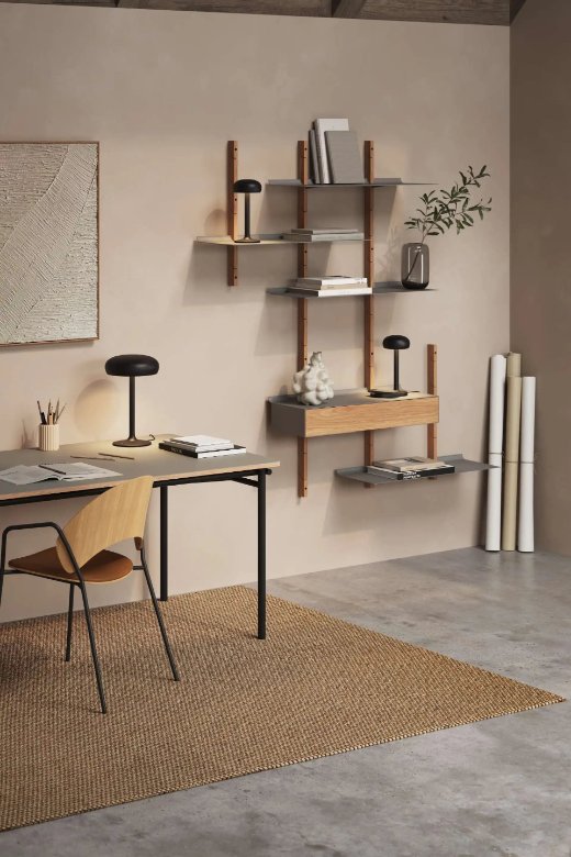Tafellamp, 13 x 29 cm, Zwart, Oplaadbaar, LED Lamp, Draadloos - Eva Solo | Emendo