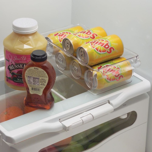 Koelkast Organizer met Handvat, 29.2 x 15.2 x 8.9 cm, Kunststof, Transparant - iDesign | Linus