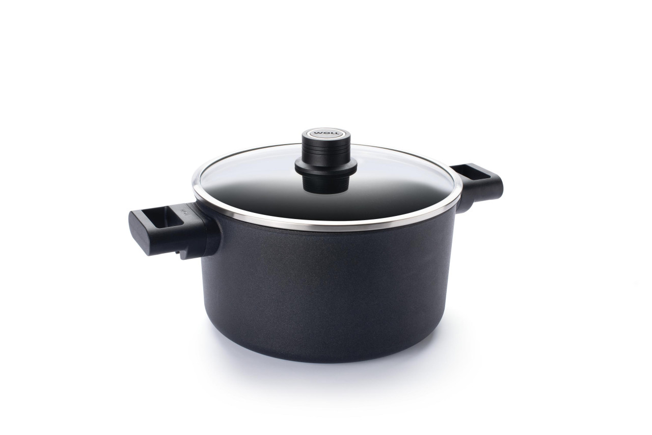 Kookpan met Deksel, ø 24 cm, 4.5 L, Gerecycled Aluminium, QXR Non Stick, Inductie - Woll | EcoLogic QXR
