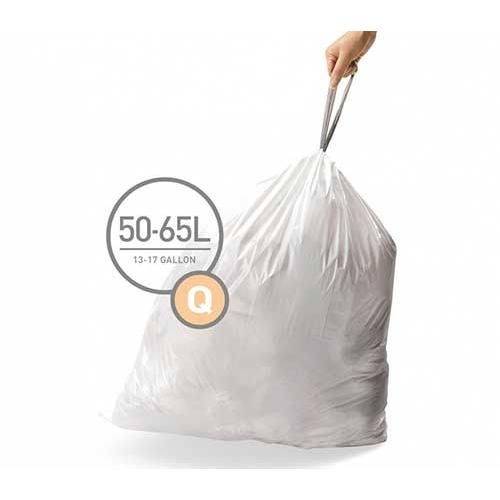 Afvalzakken code Q, 50 - 65 liter, 20 stuks - Simplehuman