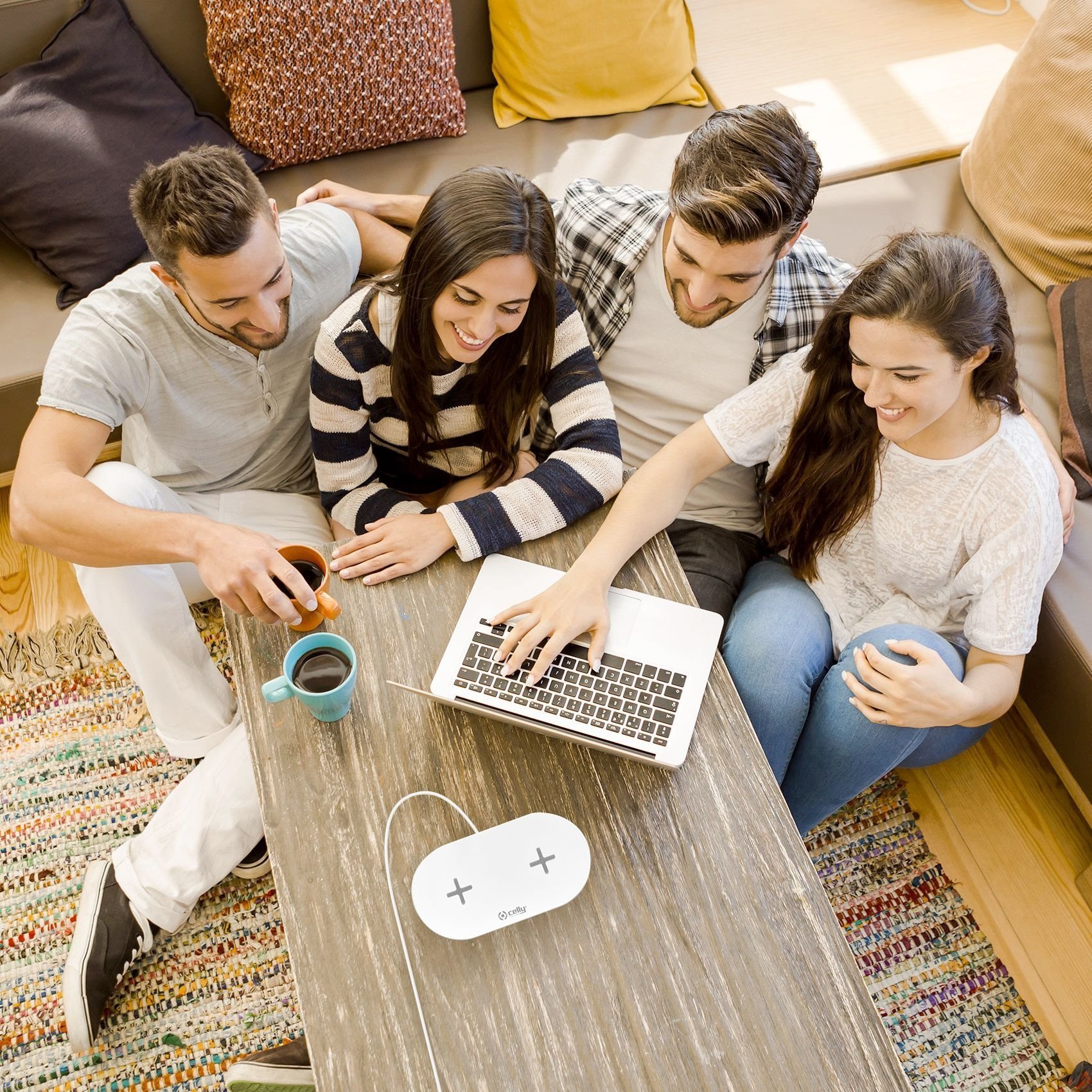 Draadloos Oplaadstation Dual - Celly