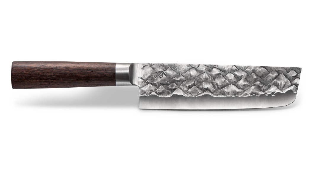 Nakiri mes, 16 cm, Duits staal, 3D bergpatroon | BARE Cookware