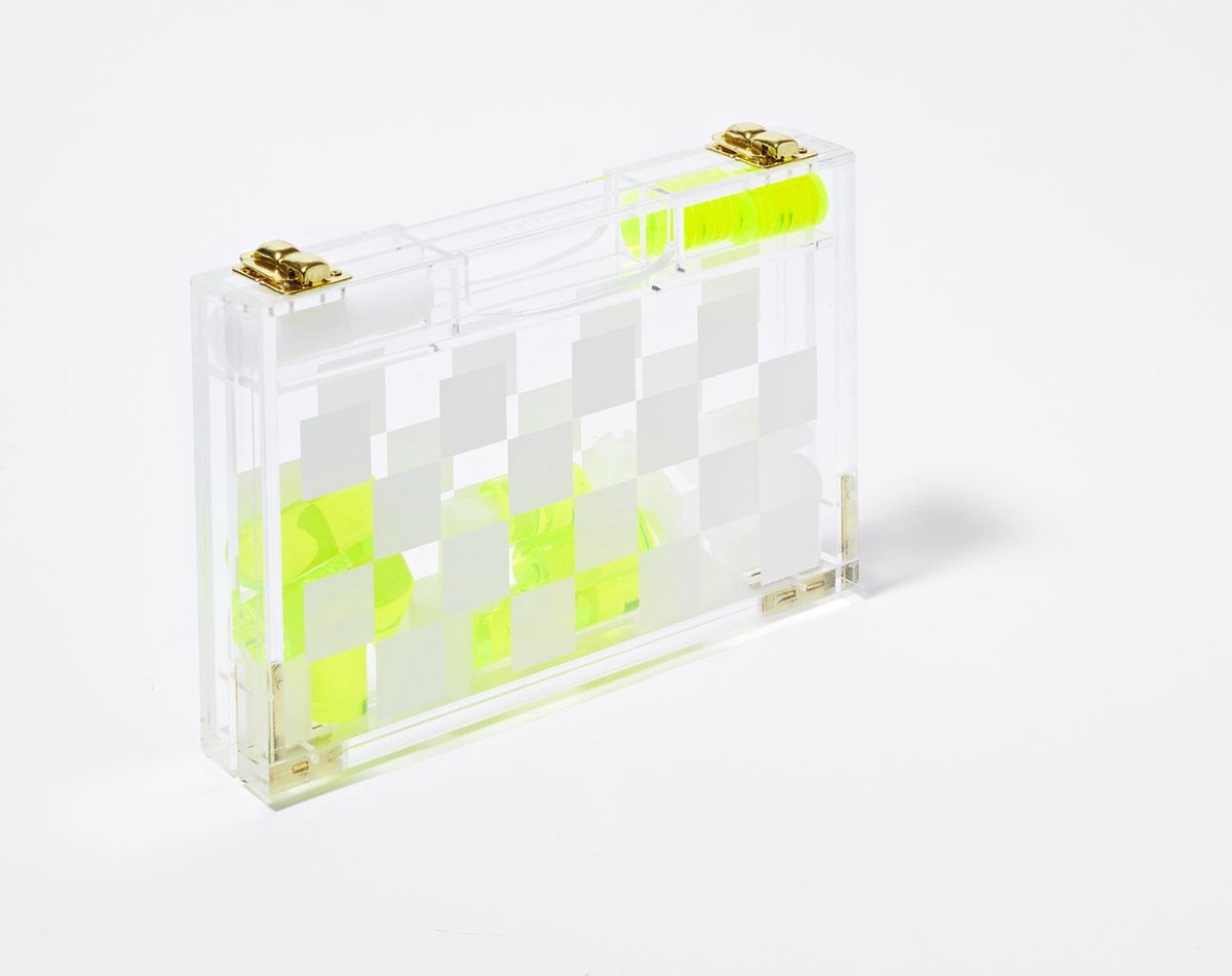 Games Lucite Travel Chess & Checkers | Sunnylife