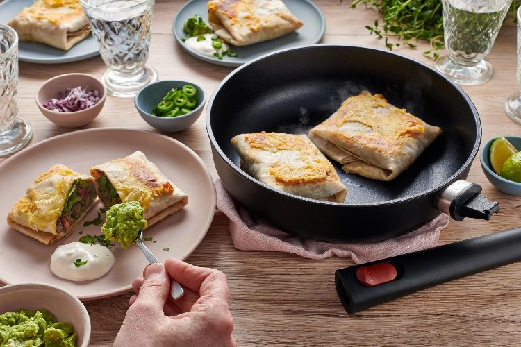 Hapjespan, ø 28 cm, 3.3 L, Gerecycled Aluminium, QXR Non Stick, Inductie - Woll | EcoLite QXR