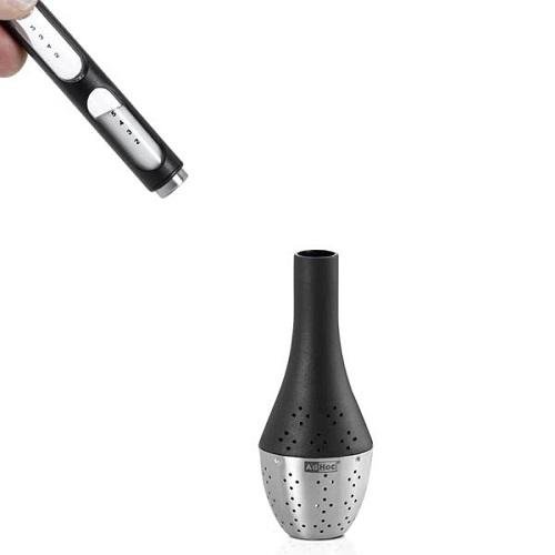 Thee Ei Santea Staand met zandloper 21,5 cm - zwart - AdHoc
