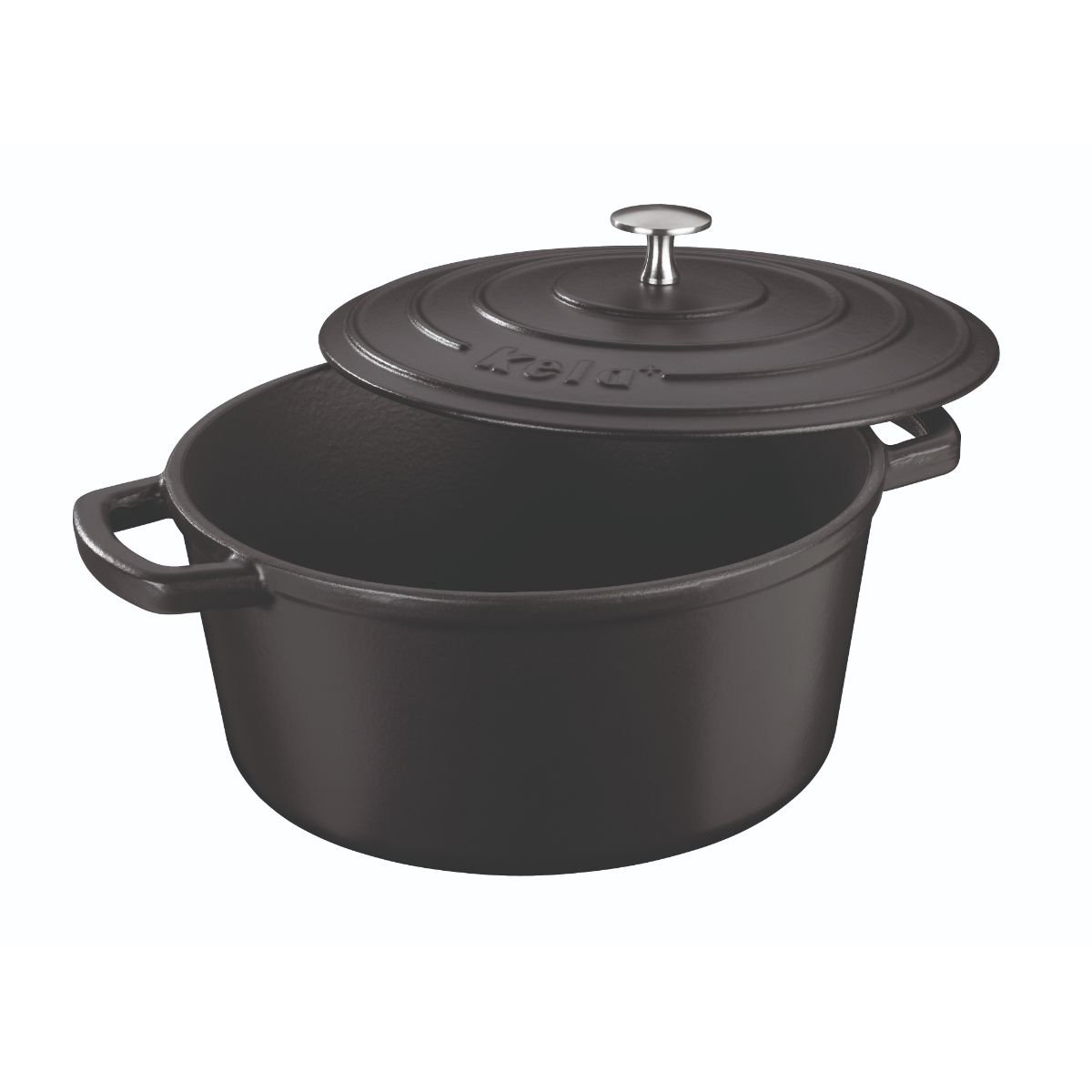 Braadpan Gietijzer Zwart, 26 cm - Kela | Calido