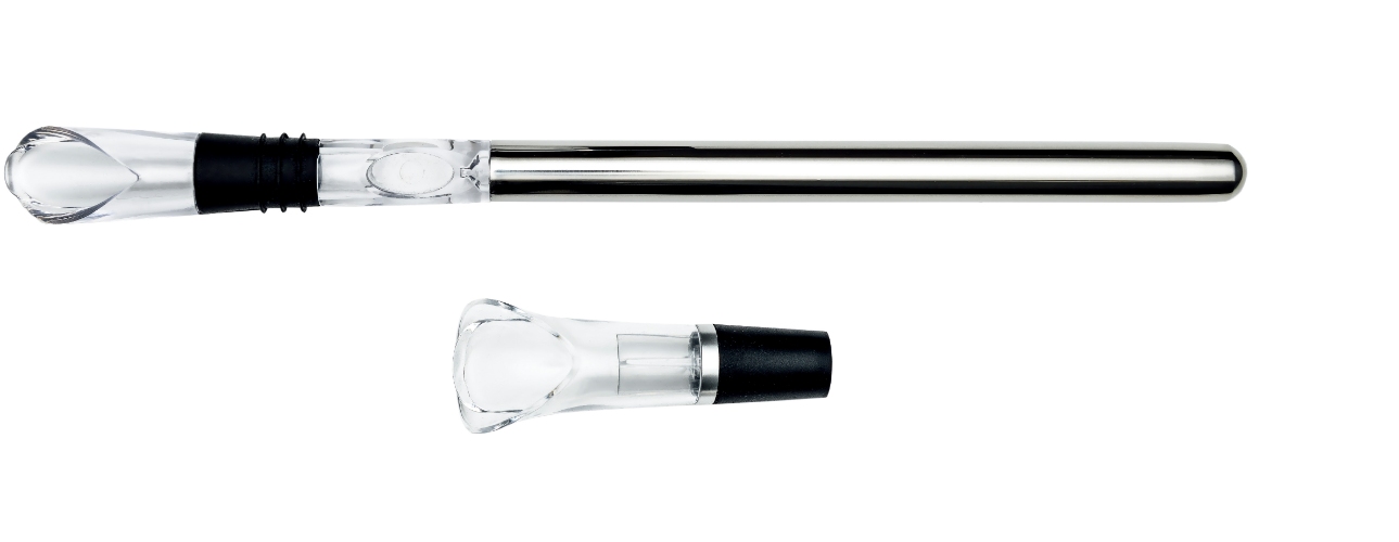 Wijnset, 5 delig, Eikenhout/RVS - Kurkentrekker, Flessenstoppers, Koelstaaf, Schenktuit - Laguiole by Haws