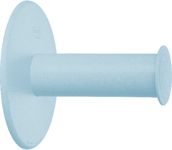 Toiletrolhouder met Wandbevestiging, 1 Rol, Organic Recycled, Natuur Bloemen Blauw - Koziol | Plug 'N' Roll