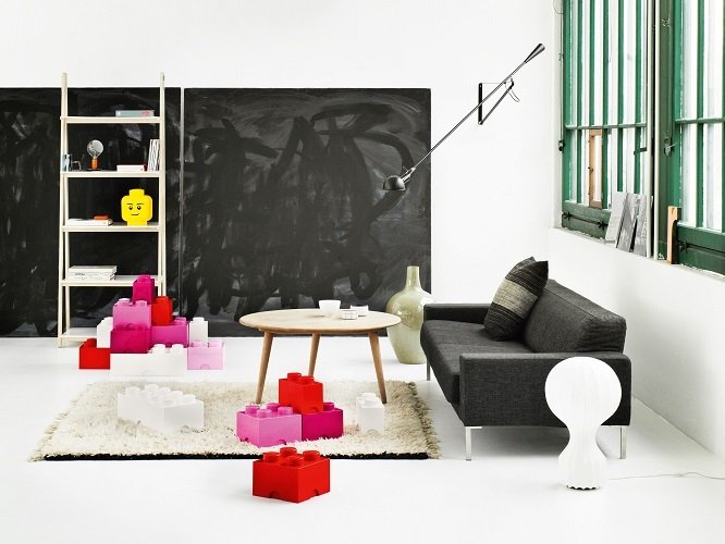 Opbergbox Brick 4, Roze - LEGO