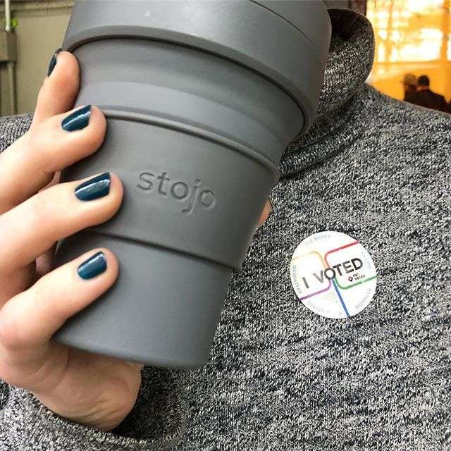 Biggie Cup, Carbon - 470 ml - Koffiebeker - Drinkbeker - Zwart - Opvouwbaar | Stojo